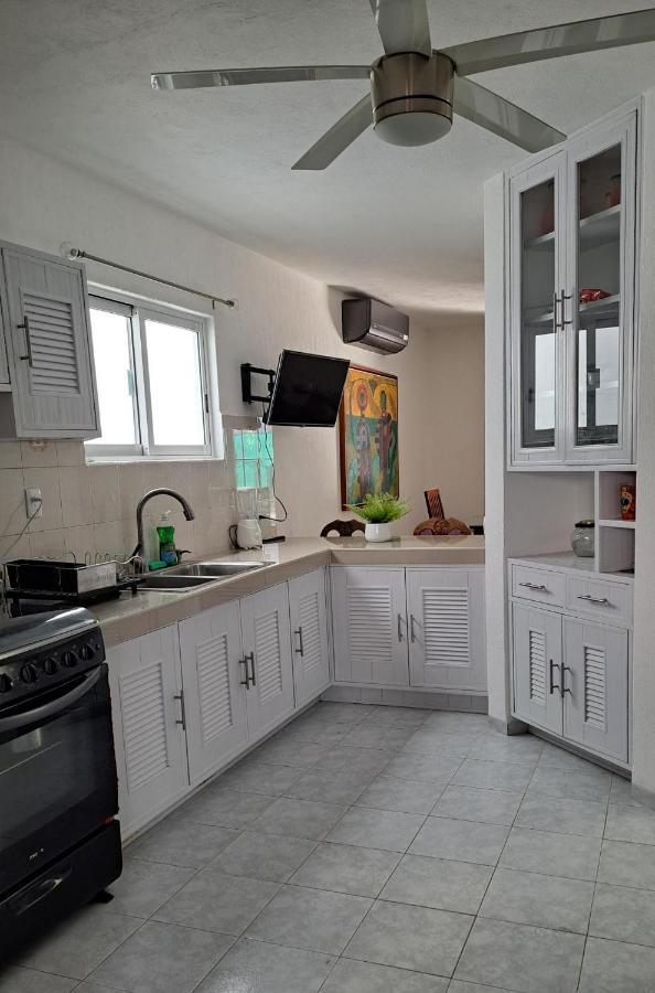 坎昆Casa Monik, A Dos Pasos De La Playa别墅 外观 照片